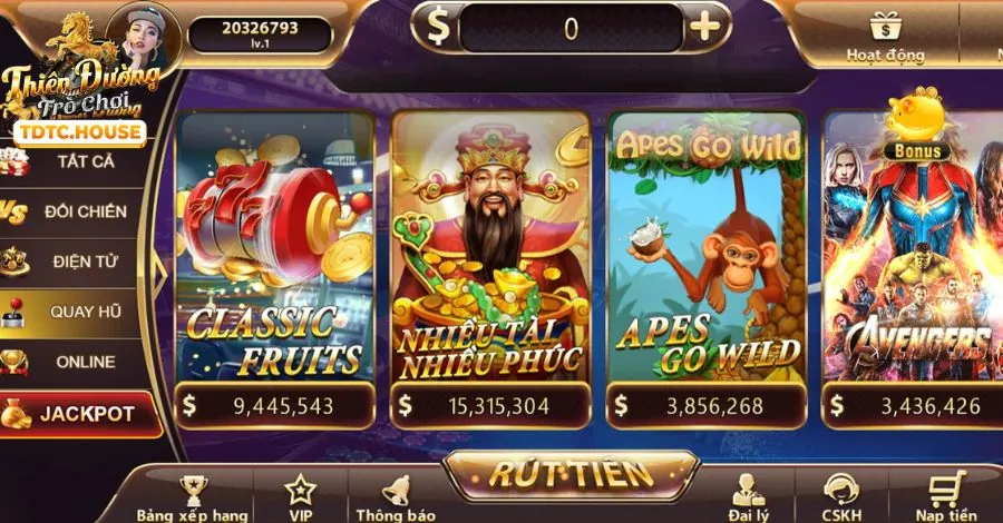 Hoàn trả cược lucky 8 game bài